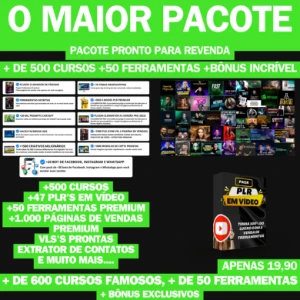 Maior Pacote Do Marketing +500 Cursos + 50 Ferramentas+Bônus - Cursos e Treinamentos
