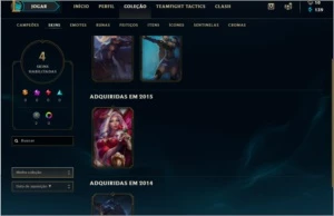 Conta Lol 16 Campeoes 4 Skins Unranked - League of Legends
