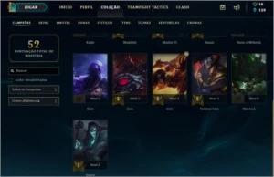 Conta Lol 16 Campeoes 4 Skins Unranked - League of Legends