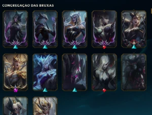 Conta LoL com 476 Skins, 2 Vitoriosas 6 ultimate - League of Legends