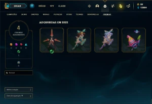 Conta ferro 2 com 30 Champ e 22 Skin + 1 Prestigio e 3000 RP - League of Legends LOL