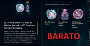 ✅x25 Orbes Kanmei + 1 Saco de Brindes Kanmei + 400 Emblemas - League of Legends LOL