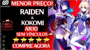 Genshin Impact conta  RAIDEN KOKOMI AR10