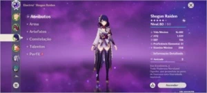 RAIDEN + YOIMIYA + 1 ARMA 5 ESTRELAS PRÓXIMO PERSONAGEM GARA - Genshin Impact