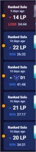 CONTA D2 +20 -14 - League of Legends LOL