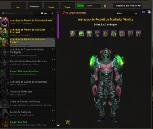 Conta WoW shell insana com sets elite pvp e do clássico, CM  - Blizzard