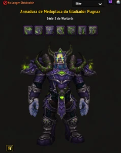 Conta WoW shell insana com sets elite pvp e do clássico, CM  - Blizzard