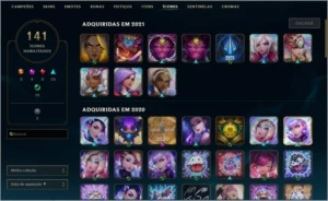 Conta League Of Legends 161 skins, 130 champs LOL