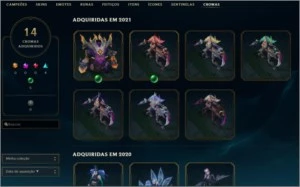 Conta League Of Legends 161 skins, 130 champs LOL
