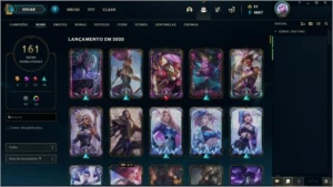 Conta League Of Legends 161 skins, 130 champs LOL