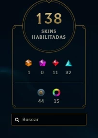 Vendo Conta 2015/ 138 Skins / Platina IV - League of Legends LOL