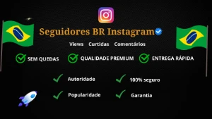 Seguidores BR Instagram A PARTIR DE 0,85 - Redes Sociais