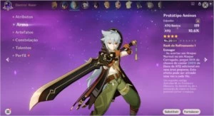 Conta Genshin Impact Jean Qiqi Razor Benção