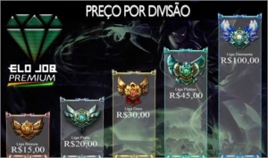 ELO JOB PREMIUM - SERVIÇO 100% SEGURANÇA - LEAGUE OF LEGENDS LOL