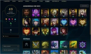 CONTA LOL PLATINA 4 - SKINS ULTIMATE E MÍTICA. - League of Legends