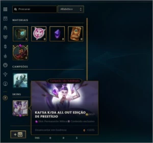 CONTA LOL PLATINA 4 - SKINS ULTIMATE E MÍTICA. - League of Legends
