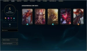 CONTA LOL PLATINA 4 - SKINS ULTIMATE E MÍTICA. - League of Legends