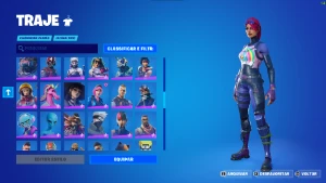 conta rara de fortnite com varias skins e emotes