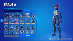 conta rara de fortnite com varias skins e emotes