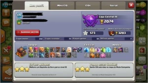 CV 9.5 CV 9 FULL HERÓIS 20X22 - Clash of Clans