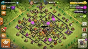 CV 9.5 CV 9 FULL HERÓIS 20X22 - Clash of Clans