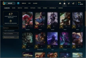 Conta ferro 4 com 3 skins e 31 champs - League of Legends LOL