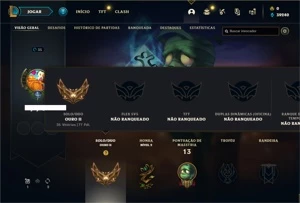 Conta ouro 2 com 23 Champs e 2 Skins + 12 Fragmentos - League of Legends LOL