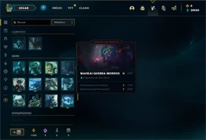 Conta ouro 2 com 23 Champs e 2 Skins + 12 Fragmentos - League of Legends LOL