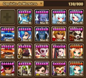 Conta com 3 LDs Kiara, Woonsa e Theonia - Summoners War