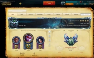 Conta Diamante V Season 7 56 Champions, 16 Skins - League of Legends LOL
