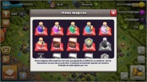 Duas CV 13 Semi-FULL com várias itens - Clash of Clans