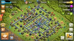Duas CV 13 Semi-FULL com várias itens - Clash of Clans