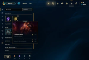Conta Unranked com 27 Champs e 8 Skins + 1 Fragmento - League of Legends LOL