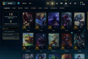 Conta Unranked com 27 Champs e 8 Skins + 1 Fragmento - League of Legends LOL