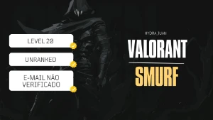 CONTAS SMURF UNRANKED DE VALORANT - PRONTAS PARA O COMP