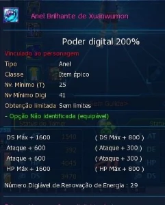 Conta LADMO Zwart D Alter B Digimon Masters Online