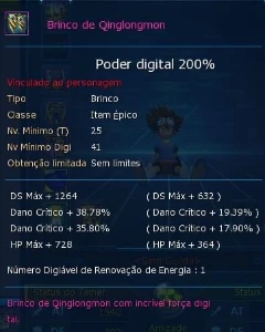 Conta LADMO Zwart D Alter B Digimon Masters Online