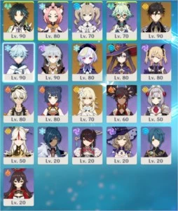 Xiao + Zhongli + Mona + Qiqi - Genshin Impact