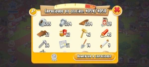 Conta Hay Day nível 60 celeiro 4.000 silo 1.000