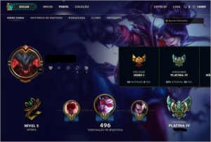 Conta Platina IV League of Legends LOL