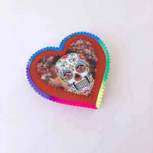 Quadro Box Caveira Mexicana 3 - Artesanato e Personalizados