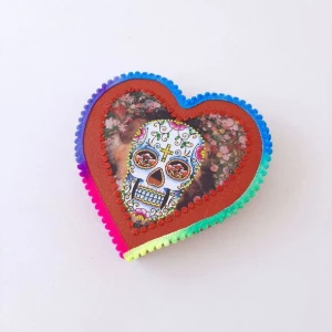 Quadro Box Caveira Mexicana 3 - Artesanato e Personalizados