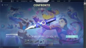 Conta Valorant - Platina 2 com varias skins. 3 FACAS TOPS