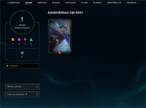 CONTA DIAMANTE 1 COM MMR DE MESTRE/GRÃO-MESTRE - League of Legends LOL