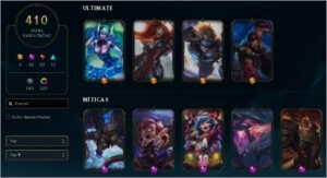 Conta Lol Platina IV 410skins /Urfwarwick/ 86k EA/ All Champ