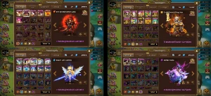 Summoners War G1/C3 Xiana Seara Tiana Gany Hathor Atualizada