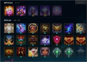 Conta league of legends, desde a season 4 (197 skins) LOL