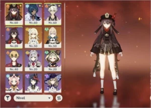 Ar35. Hutao + lança de jade e Jean - Genshin Impact