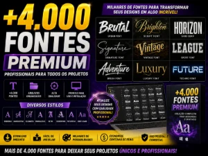 🔥 +4.000 Fontes Premium Profissionais 🔥 - Outros