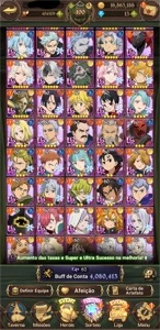 Conta especial seven deadly sins